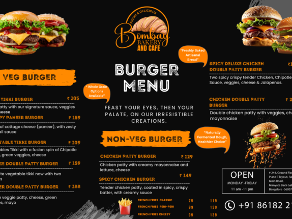 Bakery Menu