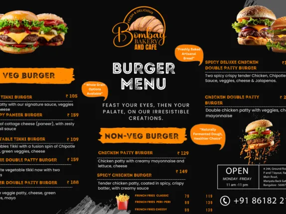 Bakery Menu