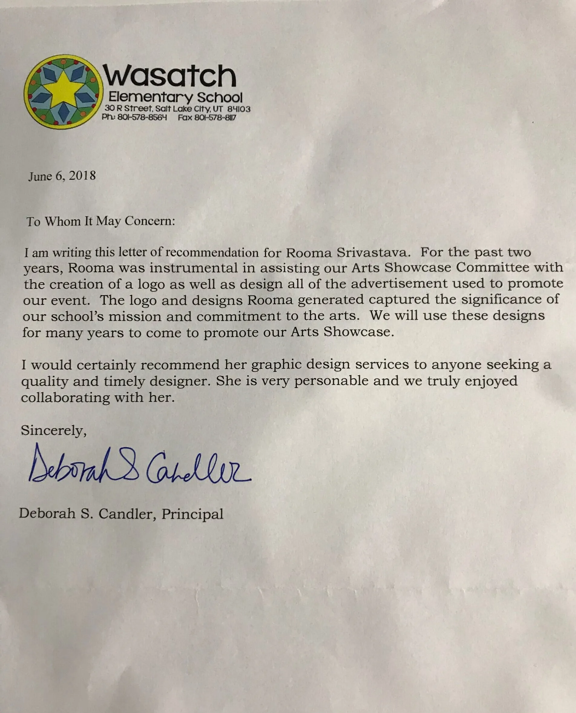 Wasatch_recommendation_letter Testimonial Vrittanta